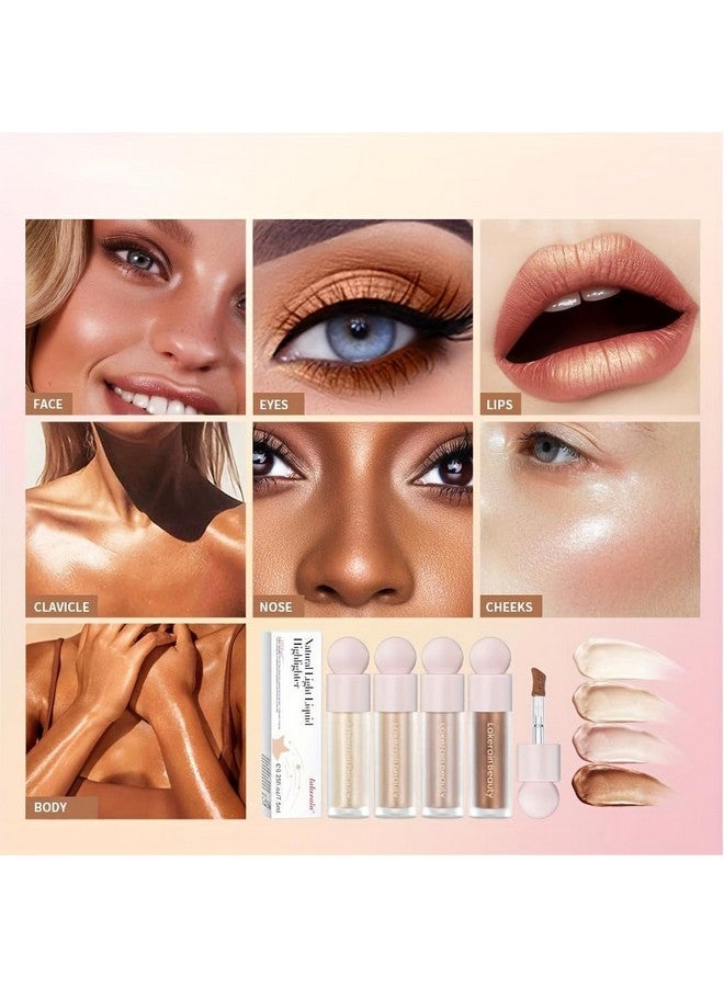 Liquid Contour Beauty Wand Face Highlighter Bronzer Makeup Stick, Dewy Finish, Moisturizing Silky Smooth Texture 0.25 Oz; 7.5Ml 02 Starlight