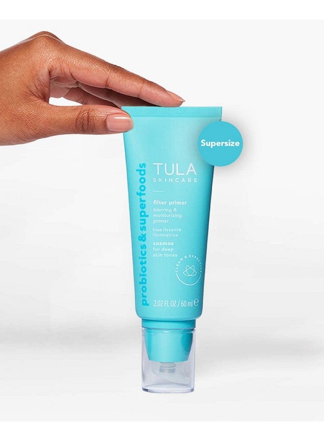 Skin Care Face Filter Blurring And Moisturizing Primer ; Smoothing Face Primer, Evens The Appearance Of Skin Tone & Redness, Hydrates & Improves Makeup Wear (Supersize, Cosmos;Deep)