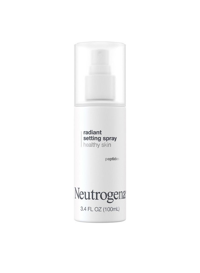 Healthy Skin Radiant Makeup Setting Spray, Longlasting, Formulated With Antioxidants & Peptides Weightless Face Setting Mist For Healthy Looking, Glowing Skin, 3.4 Fl. Oz