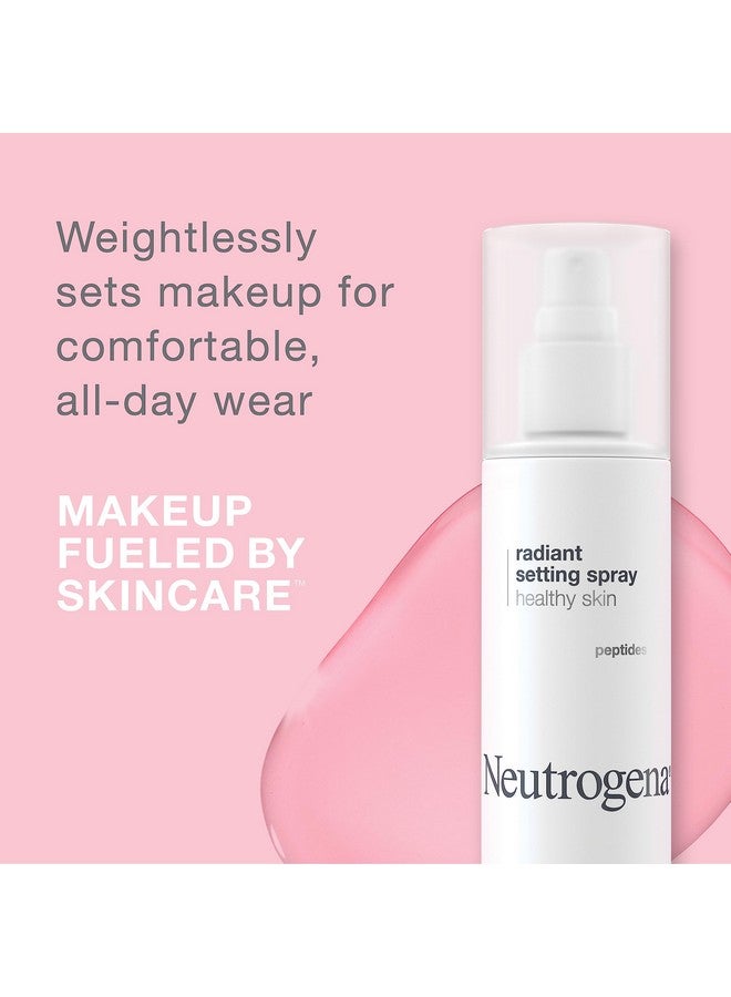 Healthy Skin Radiant Makeup Setting Spray, Longlasting, Formulated With Antioxidants & Peptides Weightless Face Setting Mist For Healthy Looking, Glowing Skin, 3.4 Fl. Oz
