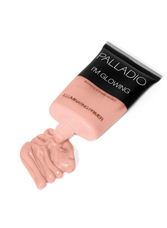 I'M Glowing Illuminating Primer, Pearly Pink Makeup Primer For Face, Contains Aloe Vera, Grape Seed Oil, Green Tea, Brightens Complexion, Combats Wrinkles, Fine Lines & Pores