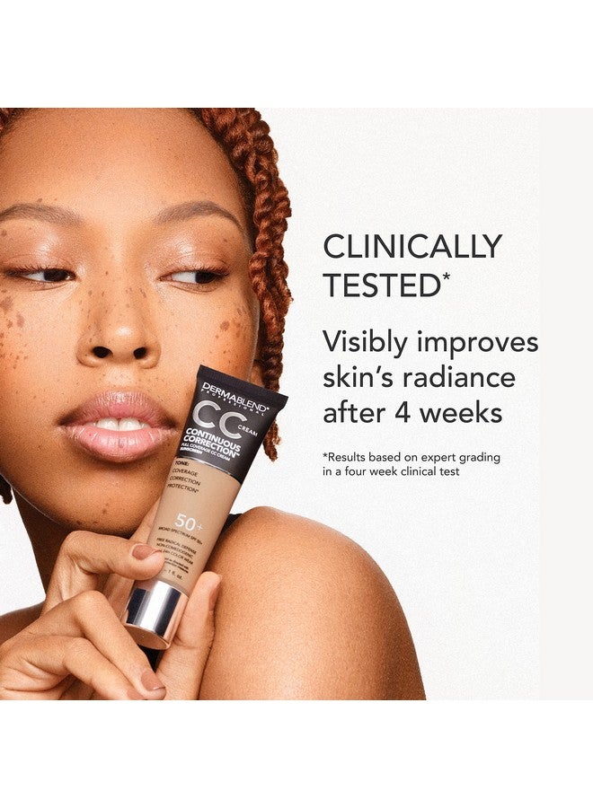 Continuous Correction Toneevening Cc Cream Foundation Spf 50+, Full Coverage Foundation Makeup & Color Corrector, Noncomedogenic