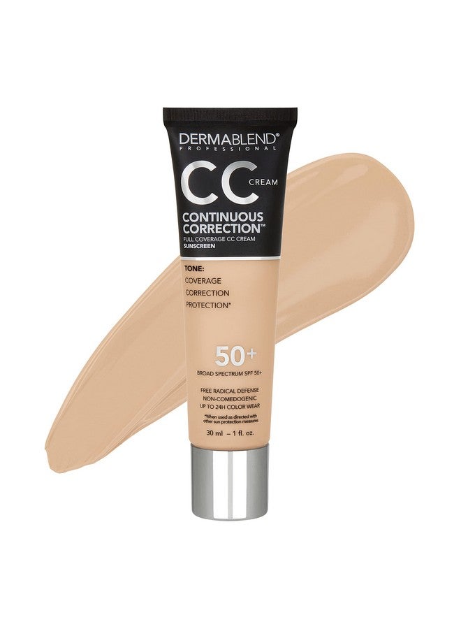 Continuous Correction Toneevening Cc Cream Foundation Spf 50+, Full Coverage Foundation Makeup & Color Corrector, Noncomedogenic