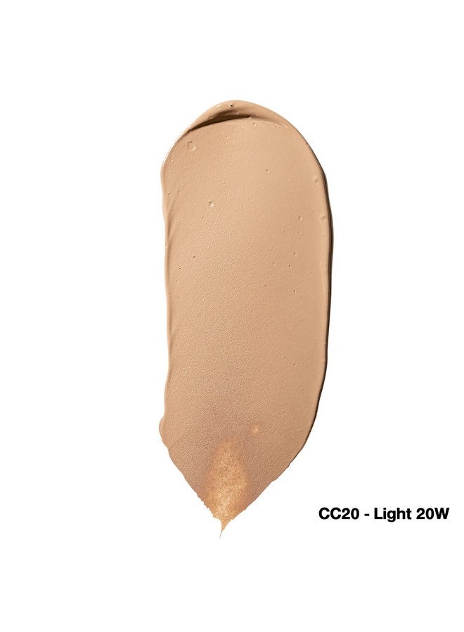 Fullcoverage Color Correction Cc Cream, Oilfree With Peptides & Vitamin C, Best For Correcting Redness And Uneven Skin Tone, Buildable Foundation Coverage (Light 20W, Warm Undertone)