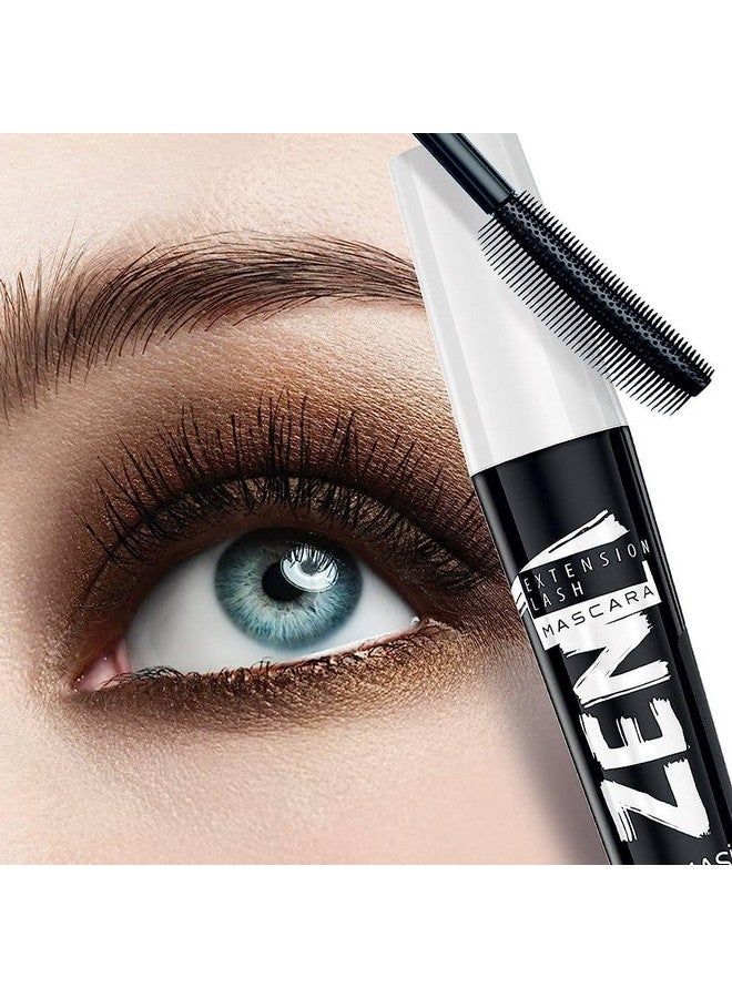 Zen Extension Lash Mascara, Intense Length, No Flaking, No Smudging, No Clumping, Volumizes & Separates Lashes, Fuller Longer And Thicker Lashes, Black, 0.27 Fl. Oz. ; 8 Ml