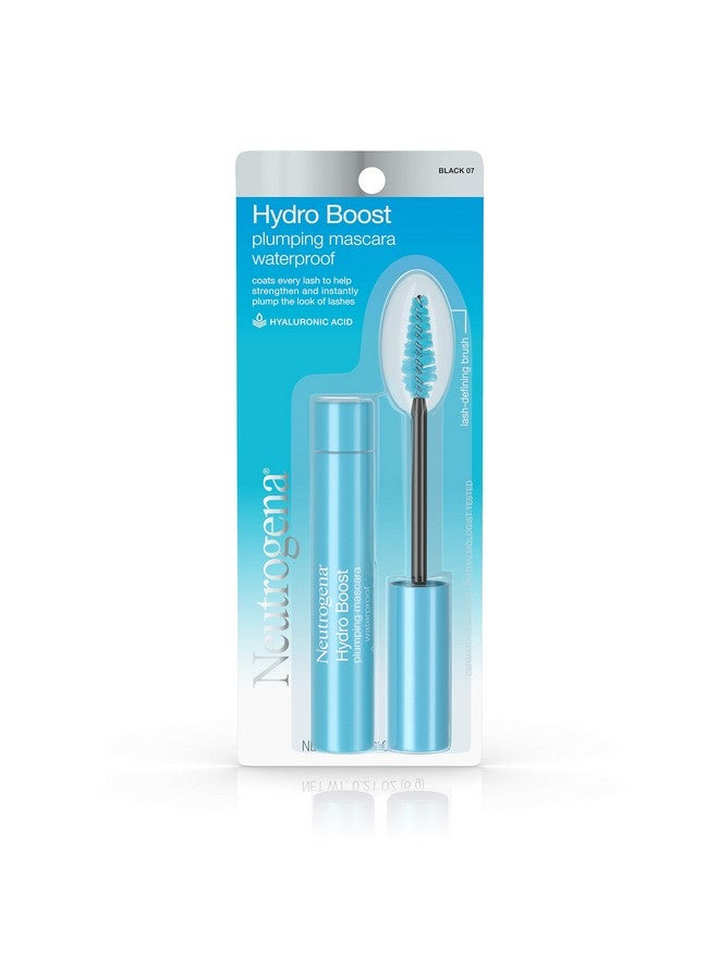 Hydro Boost Waterproof Plumping Mascara Enriched With Hydrating Hyaluronic Acid, Vitamin E, And Keratin For Dry Or Brittle Lashes, Black 07,.21 Oz