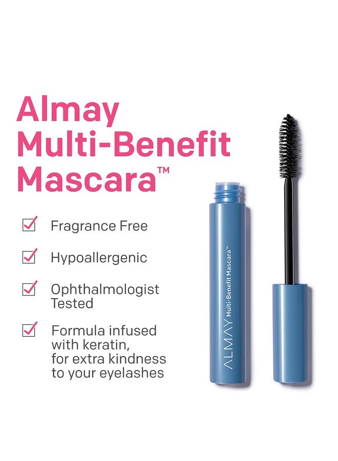 Mascara, Volume, Length, Definition & Conditioning, Multibenefit Eye Makeup, Hypoallergenic Andfragrance Free, 501 Blackest Black,0.24 Fl Oz (Pack Of 1)
