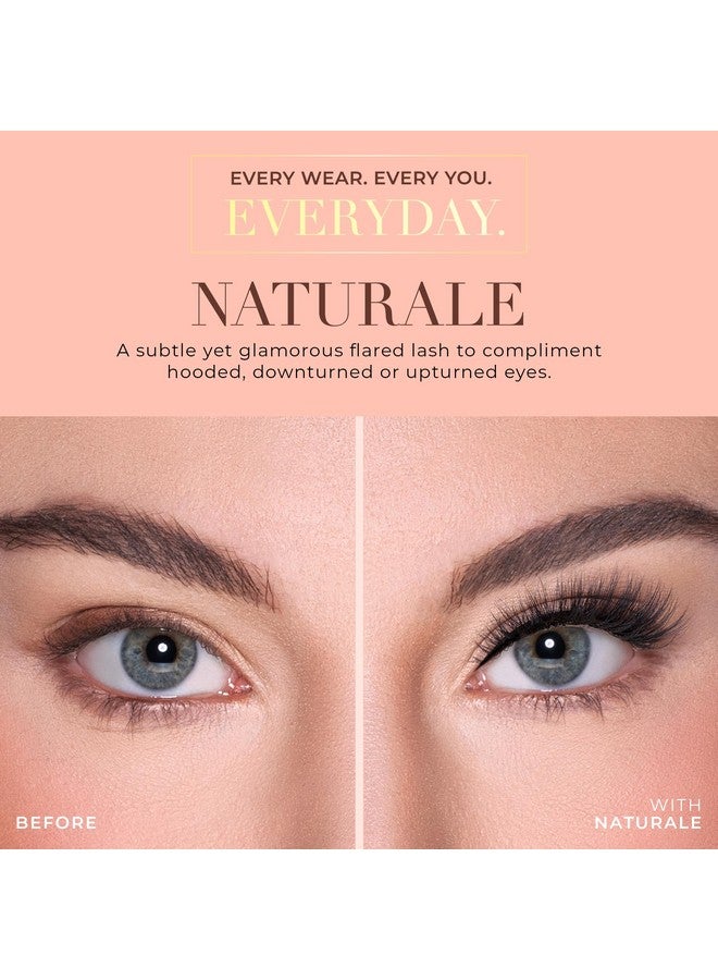 Everyday Naturale Faux Mink Lashes False Eyelashes Natural Look Wispy Lashes Cat Eye Lashes Short Lashes Flare Style Strip Lashes Natural Lashes 13 Mm Reusable Up To 20 Times