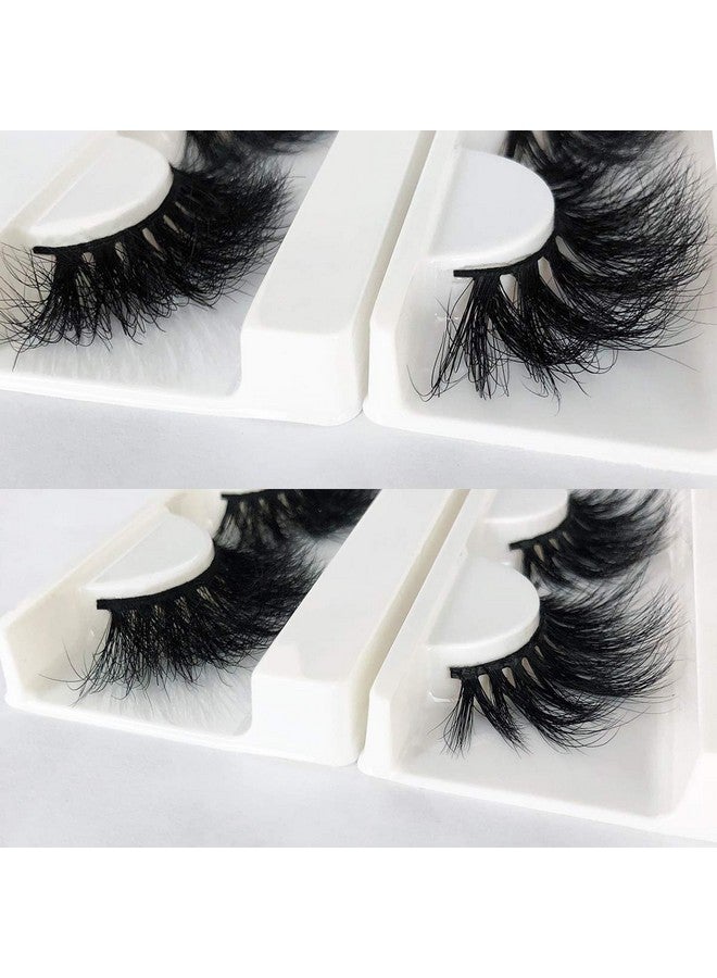 25Mm Mink Lashes, Fluffy Volume Mink Eyelashes, Real 5D Mink Lashes Bulk, Dramatic Long 25Mm Eyelashe, Wholesale Mink Lashes, Pack Of 4