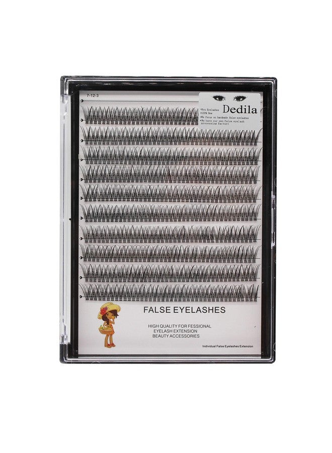 Large Tray Nature Long Fishtail Design Individual False Eyelashes 3D Black Soft And Lightweight Volume Eye Lashes Extensions Makeup Cluster Lashes 816Mm To Choose (10Mm)