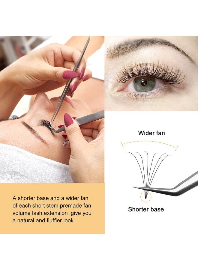 Volume Lash Extensions 6D 0.07Mm C Curl 13Mm Short Stem Premade Fans Soft;Optinal 3D;4D;5D;6D;7D;8D 0.07;0.10Mm C;D 820Mm Mix916Mm 1215Mm 815Mm;(6D 0.07C 13Mm)