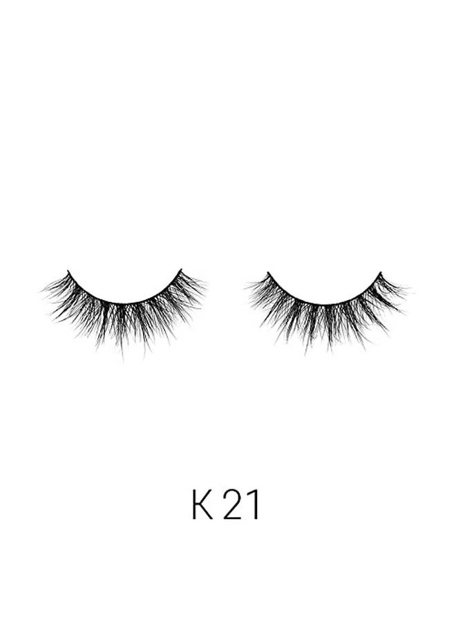 3D 100% Real Mink Eyelashes, Luxurious Handmade, Light, Natural, Long Lasting, Easy To Apply False Lashes (K21)