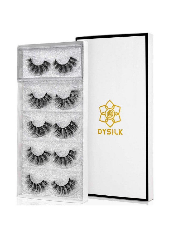 Lashes Wispy Eyelashes False Eyelashes 5 Pairs 6D Mink Lashes Fake Eyelashes Natural Look Like Extensions Strip Lashes Fluffy Lash Pack ; 00718Mm