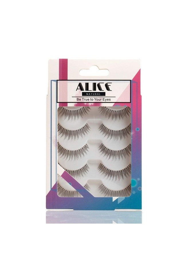 Lashes 110 Natural Hand Knotted False Eyelashes 5 Pairs Multipack