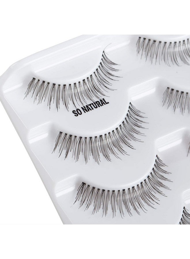 Lashes 110 Natural Hand Knotted False Eyelashes 5 Pairs Multipack