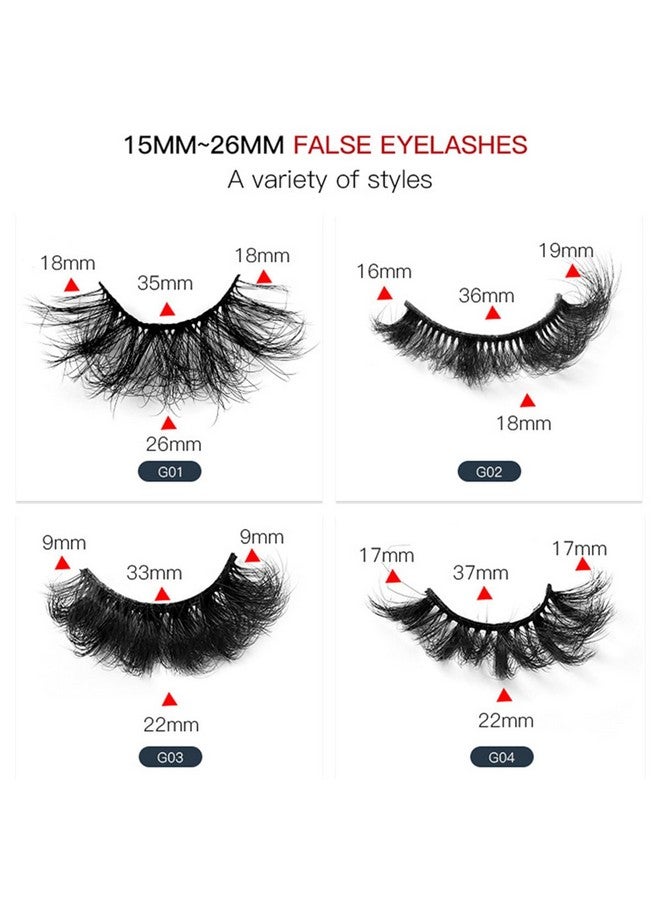 Lashes Fluffy False Eyelashes 8D Natural Thick Volume Soft Eyelash Dramatic Faux Mink Fake Eye Lashes 5 Pairs Multi Pack