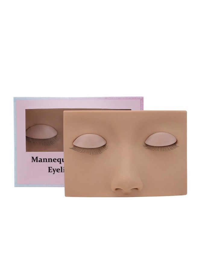 Lash Mannequin Head With Replaced Eyelids Makeup For Training Head Removable Realistic Eyelids Eyelash Replaced Eyelids Softtouch Rubbe (1 Pairs Replaced Eyelids)