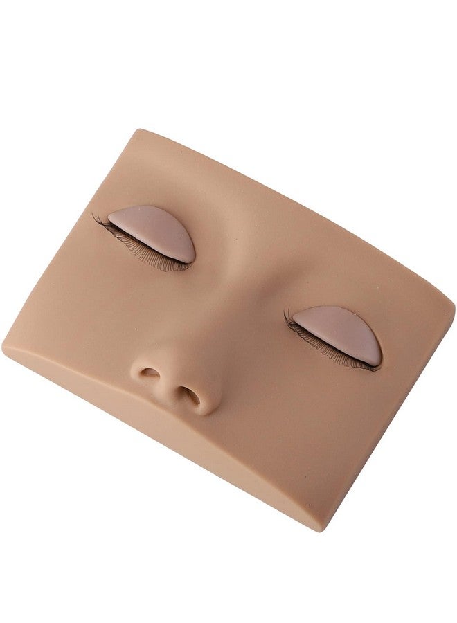 Lash Mannequin Head With Replaced Eyelids Makeup For Training Head Removable Realistic Eyelids Eyelash Replaced Eyelids Softtouch Rubbe (1 Pairs Replaced Eyelids)