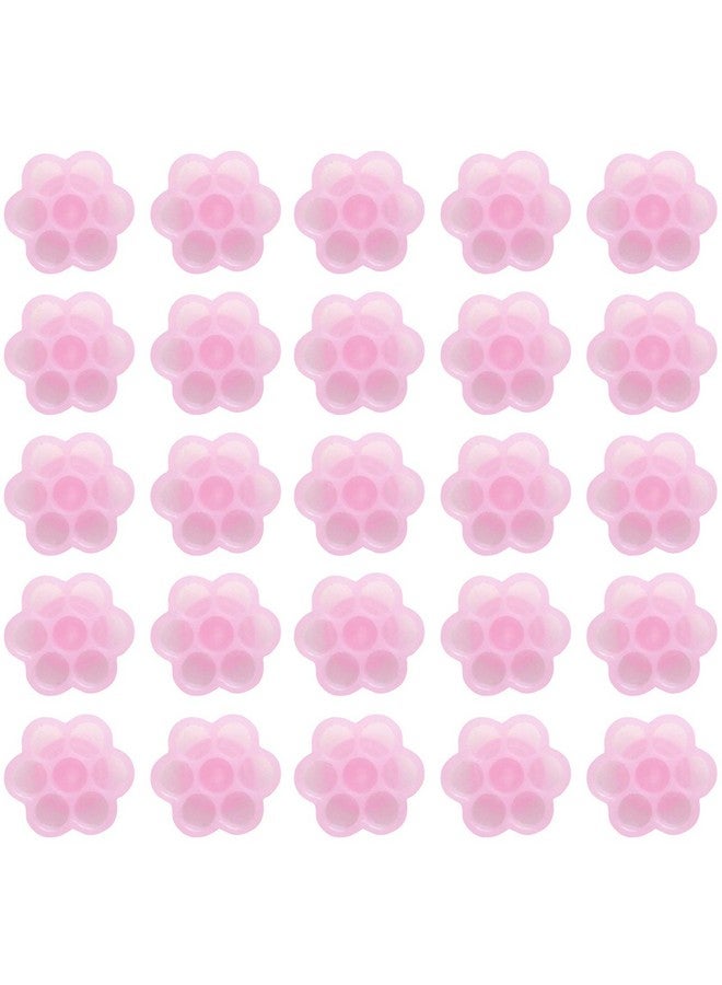 100 Pcs Eyelash Extension Glue Holder Flower Shape Glue Cup Plastic Glue Pallet Pad With A Roll Of Glue Point For Eyelash Extension Supply