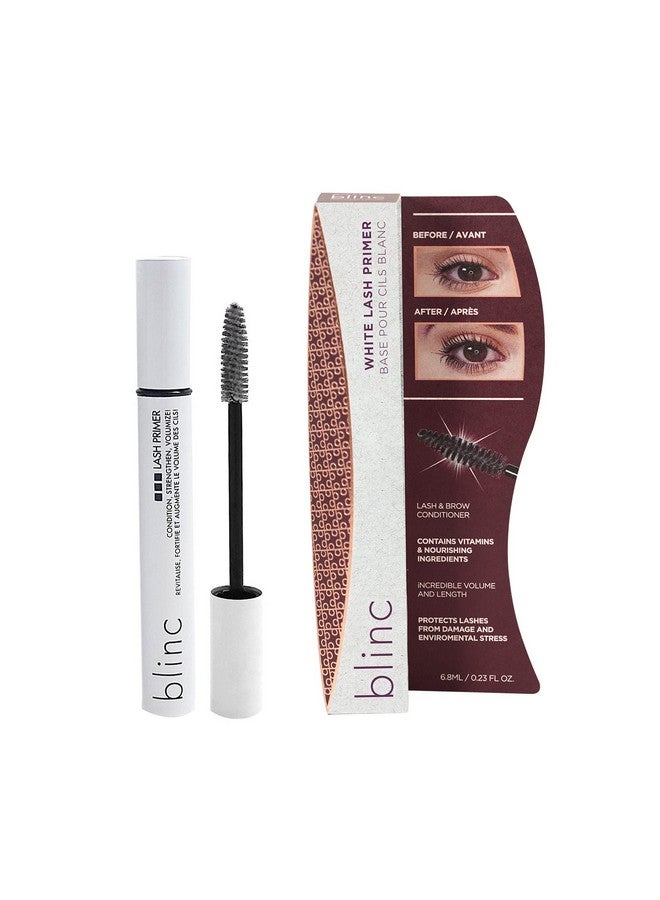 White Lash Primer, Lash Boosting Conditioning Eyelash Primer Mascara With Vitamin E And Growth Promotion Peptides, Volumizing And Lengthening White Mascara Primer, 6.8Ml ; 0.23 Fl. Oz