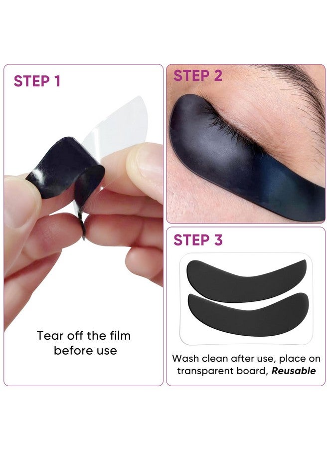 Black Color Kit For Eyelash & Eyebrow, Semipermanent Natural Black Fast Quick Coloring, Last Up To 4 Weeks Salon Grade Lash Enhancers & Primers