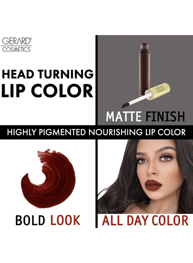 Hydra Matte Liquid Lipstick Nourishing Ingredients Moisturizes And Hydrates Lips Coats Lips With Smooth, Metallic Color No Flaking Or Smudging Boss Lady 0.085 Oz