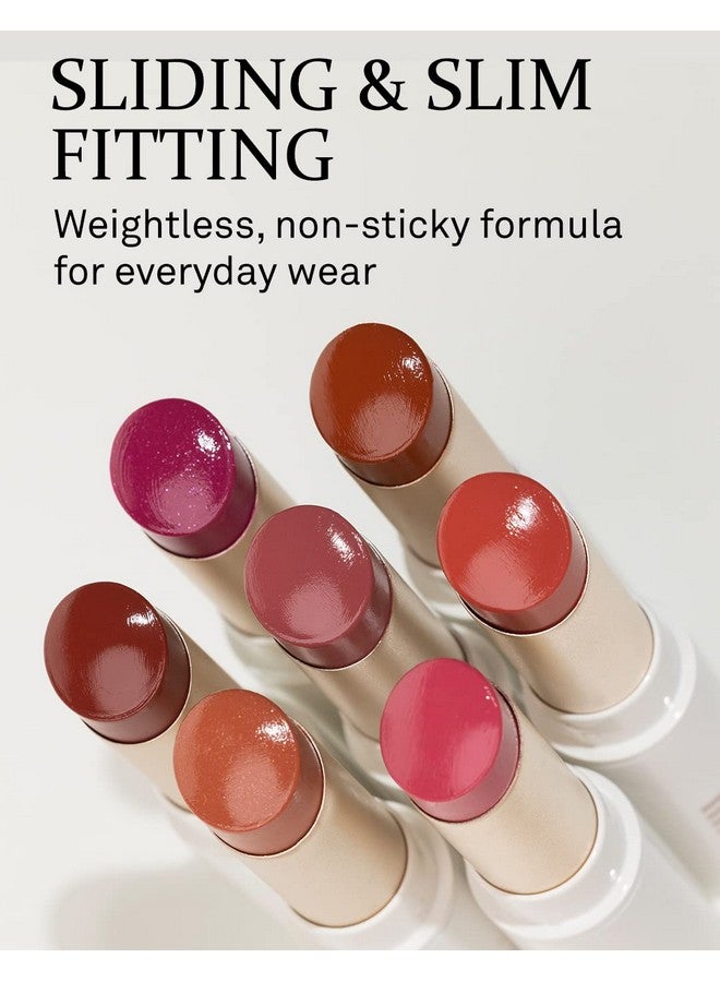 Mood Enhancer Lip Glow, Moisturizing Lip Balm With Shea Butter & Sweet Almond, Nonsticky And Longlasting Tinted Lip Tint With Buttery Balm Texture For Neutral Color 0.2Oz. (Impassioned)