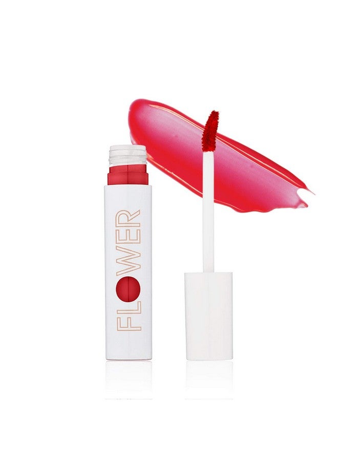 Bitten Lip Stain ; Vivid Long Lasting Waterbased Lips Tint ; High Color Moisture Marker ; Crueltyfree Make Up ; (Saucy)