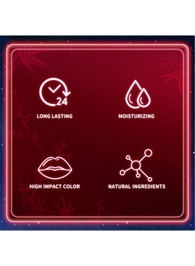 Rouge Matte Lipstick, Waterproof Long Lasting Satin Moisturizing Smooth Soft 0.13 Ouncechinese Style (C.168)