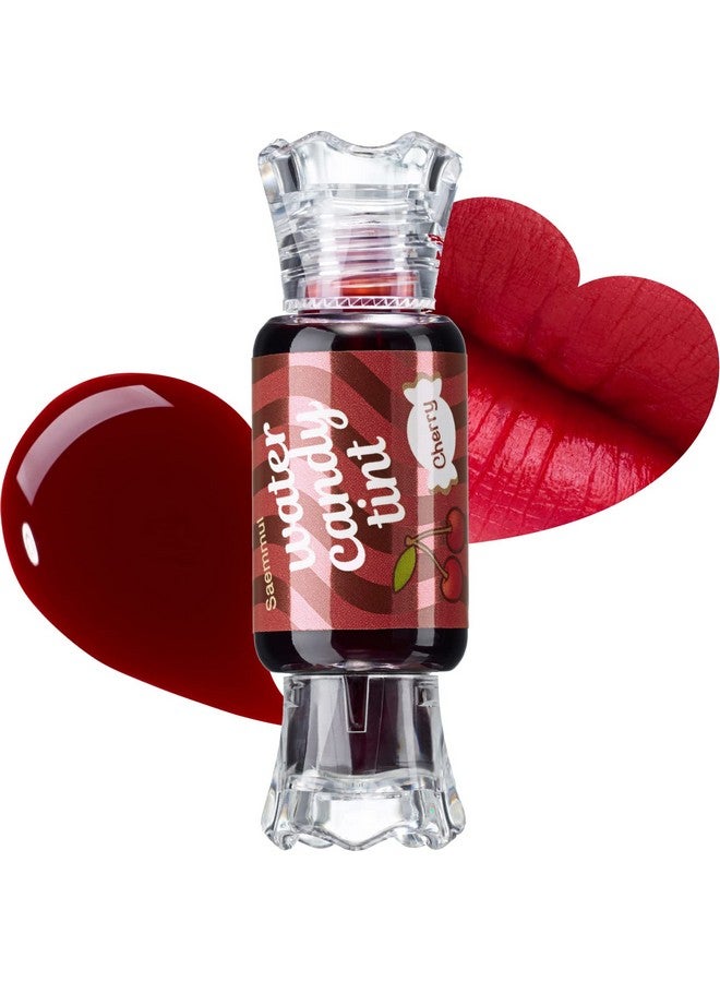 THE SAEM Saemmul Water Candy Tint #1 Cherry - High Pigment Long Lasting Lip Stain Juicy Fruity Vivid Colors - Transfer Proof, Weightless & Smudge Proof, 0.3 fl.oz.