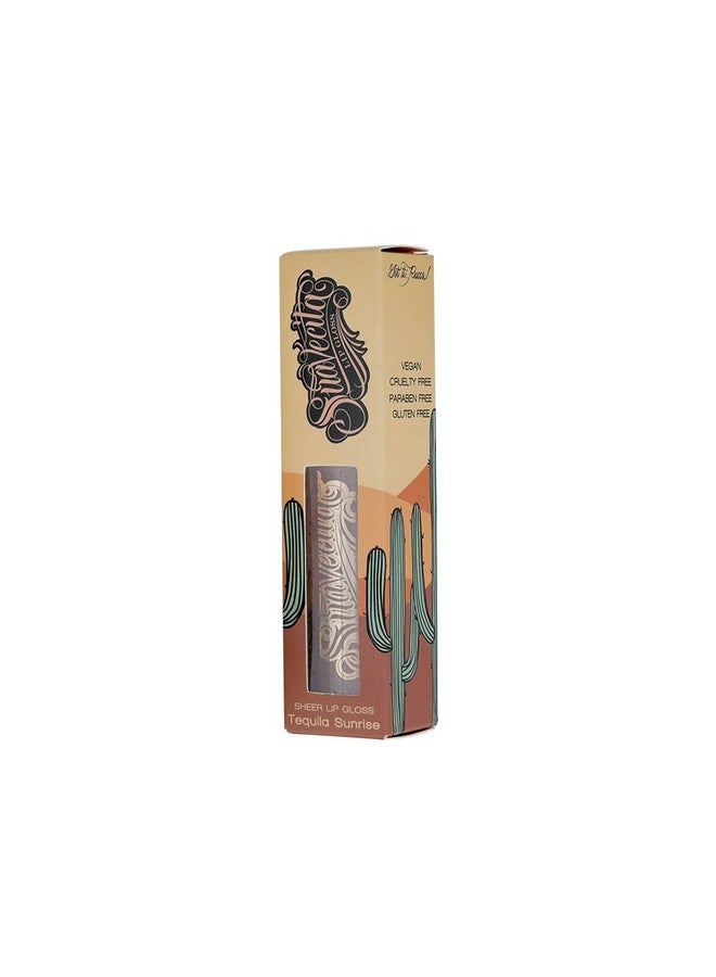 Suavecita Lip Gloss Tequila Sunrise Peachy Nude Hydrating High Shine Long Lasting Shimmer Vegan Cruelty Free