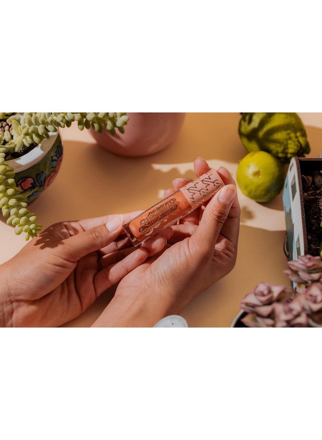 Suavecita Lip Gloss Tequila Sunrise Peachy Nude Hydrating High Shine Long Lasting Shimmer Vegan Cruelty Free