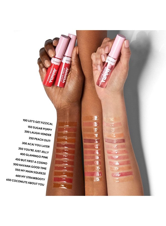 Clean Fresh Yummy Gloss Lip Gloss, Sheer, Natural Scents, Vegan Formula My Strawbooty