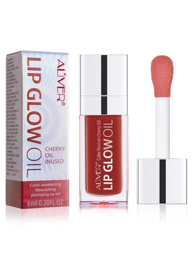 Lip Glow Oilmoisturizing Lip Gloss Hydrating Lip Glow Oil Long Lasting Waterproof Lip Tint Set Lip Stain(Rose)