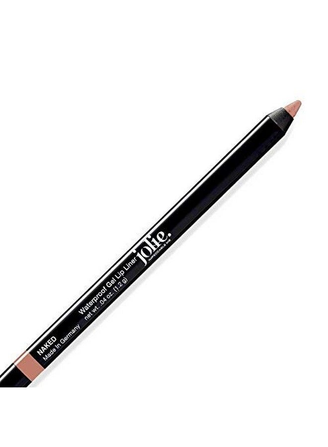 Jolie Cosmetics Waterproof Gel Lip Liner Super Smooth, Extra Longwear (Naked)