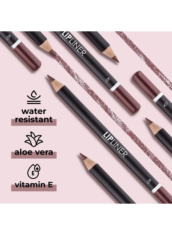 Vibrant And Longlasting Lip Pencils Compact And Convenient Design In A Range Of Trendy Shades, 407 (1.7G ; 0.06Oz)