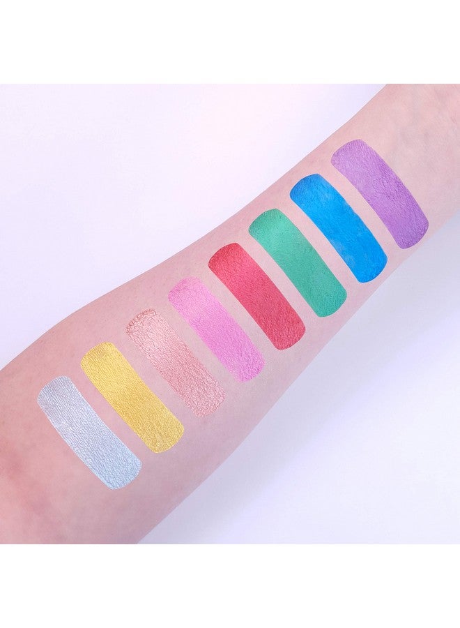 Metallic Face Paint Makeup For The Face & Body 0.40Fl Oz Create Mesmerising Metallic Face Paint Designs! Silver