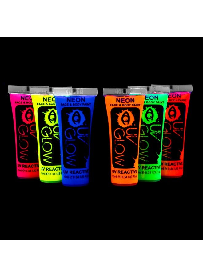 Blacklight Face And Body Paint Neon Fluorescent (0.34Oz (Pack Of 6))