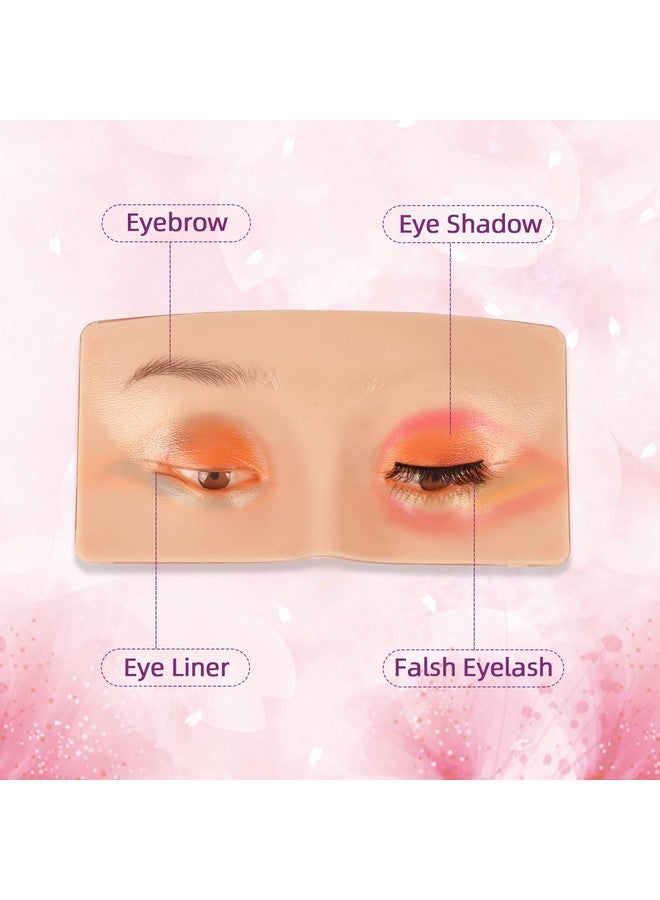 Makeup Practice Face Jimking Makeup Practice Board Faccial Practice Skin For Professional And Beginners 3D Realistic Model For Eyelash Extensions Eyeliner And Eyeshadow Face Makeup Practice