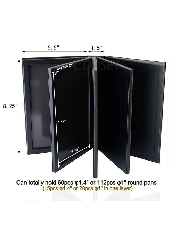 4Layer Book Shaped Magnetic Eyeshadow Palette Large Empty Makeup Storage Box