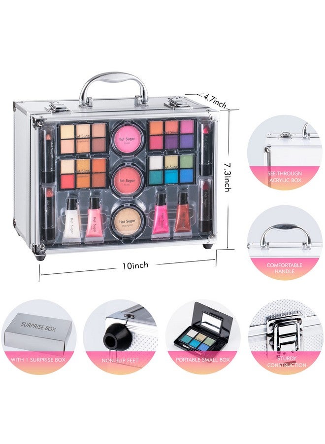 Makeup Kit For Girls 1012, Basic Cosmetic Set For Women Perfect To Begin The Makeup Journey (Clear)