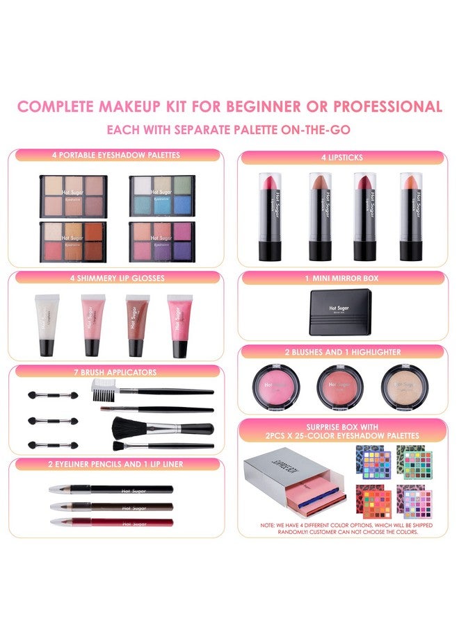 Makeup Kit For Girls 1012, Basic Cosmetic Set For Women Perfect To Begin The Makeup Journey (Clear)