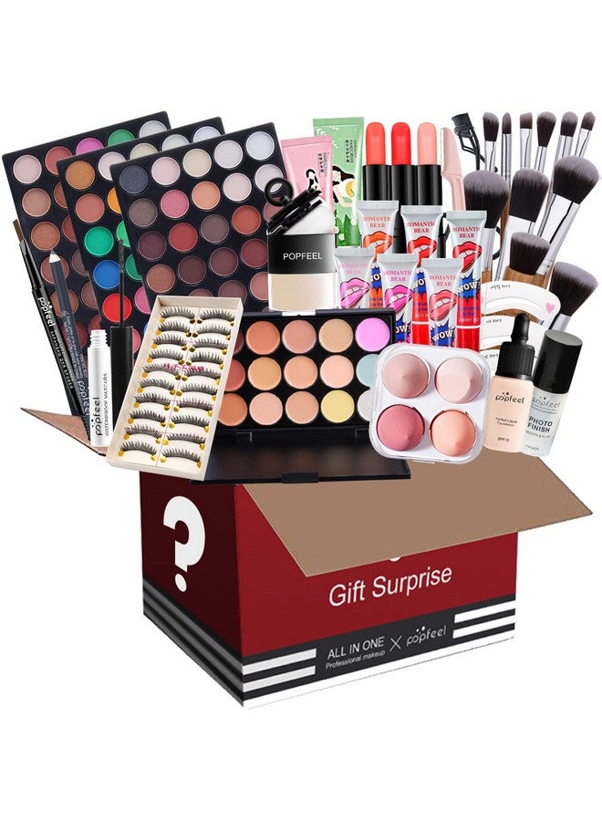 Professional Makeup Kit For Women Full Kit, Makeup Set Cosmetic Make Up Kit With Makeup Bag Include Eyeshadow Palette Makeup Brushes Set Lipstick Lip Gloss Foundation Concealer