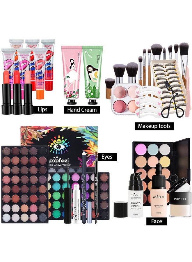 Professional Makeup Kit For Women Full Kit, Makeup Set Cosmetic Make Up Kit With Makeup Bag Include Eyeshadow Palette Makeup Brushes Set Lipstick Lip Gloss Foundation Concealer