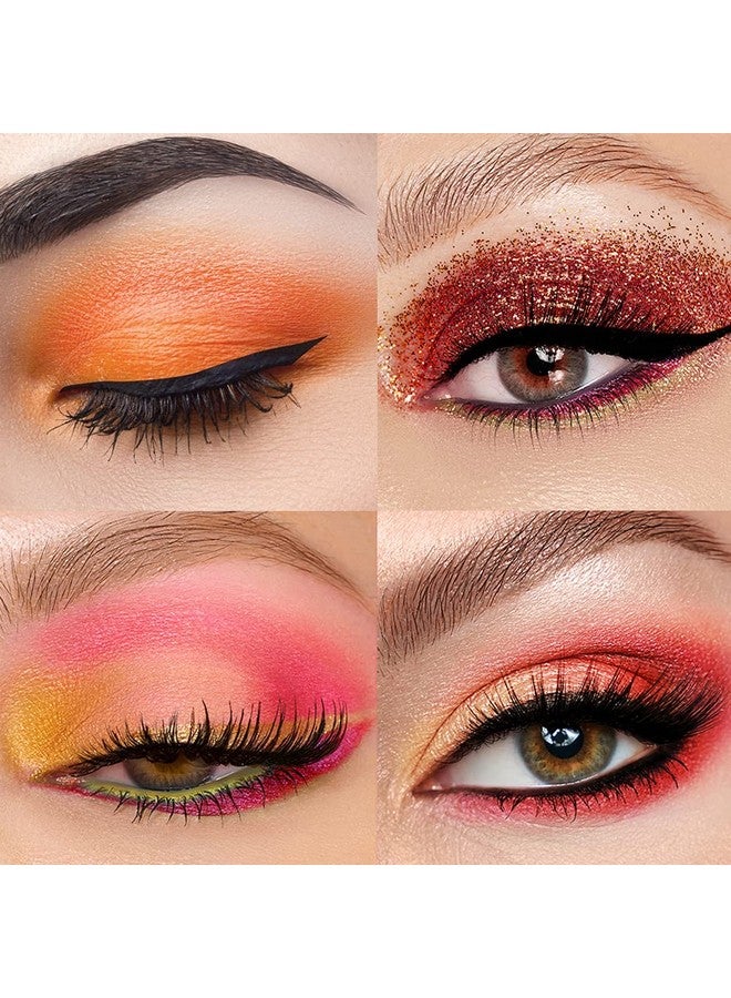 Peach Please 18 Colour Eyeshadow Palette For Beauty Eyeshadow Cosmetics With Matte Metallic Sparkle Shimmer Pink & Highlighter Eye Makeup For Girls & Powder Eye Shadow Pallet