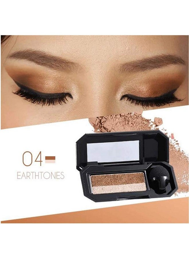 Dualcolor Eyeshadow, Waterproof Eyeshadow Highly Pigmented Eyeshadow With Exquisite Glitters And Smooth Texture, Long Lasting For Eye Makeup