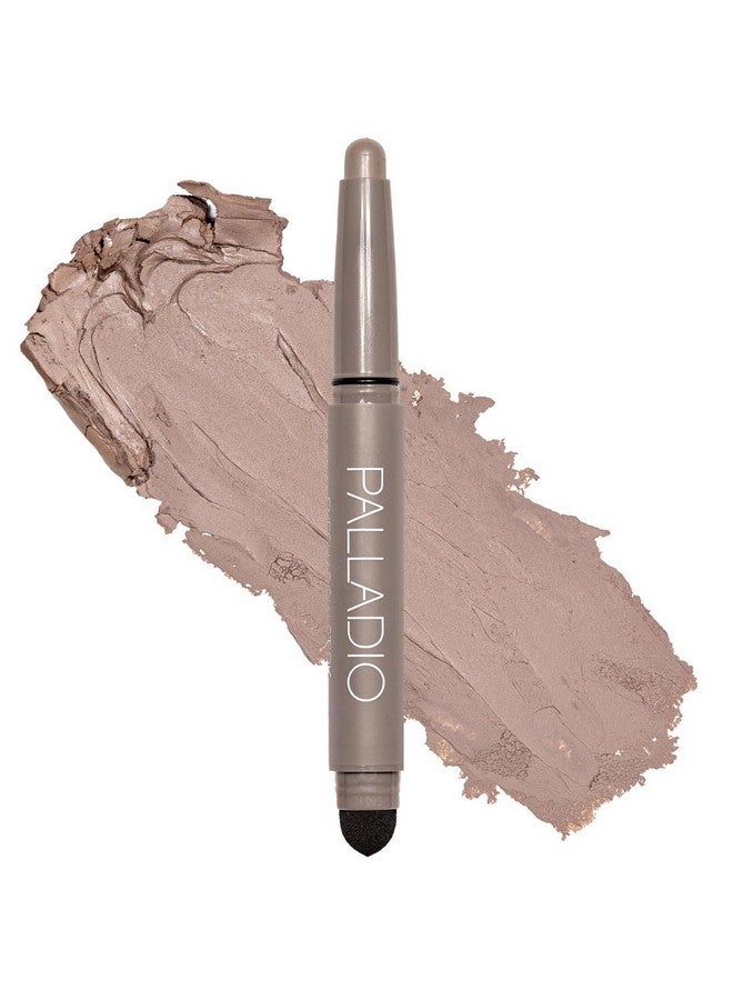 Waterproof Eyeshadow Stick With Blending Sponge, Long Lasting & Effortless Application, Smudge Free & Crease Proof Formula, Matte & Shimmer Shades, Buildable Eye Shadow (Matte Mocha)