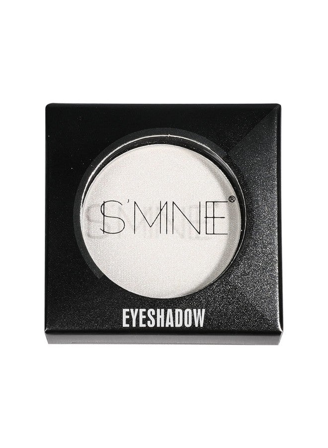 Ismine Single Eyeshadow Powder Palette Shimmer Pearl White, High Pigment, Longwear Single White Eye Makeup For Day & Night (01)