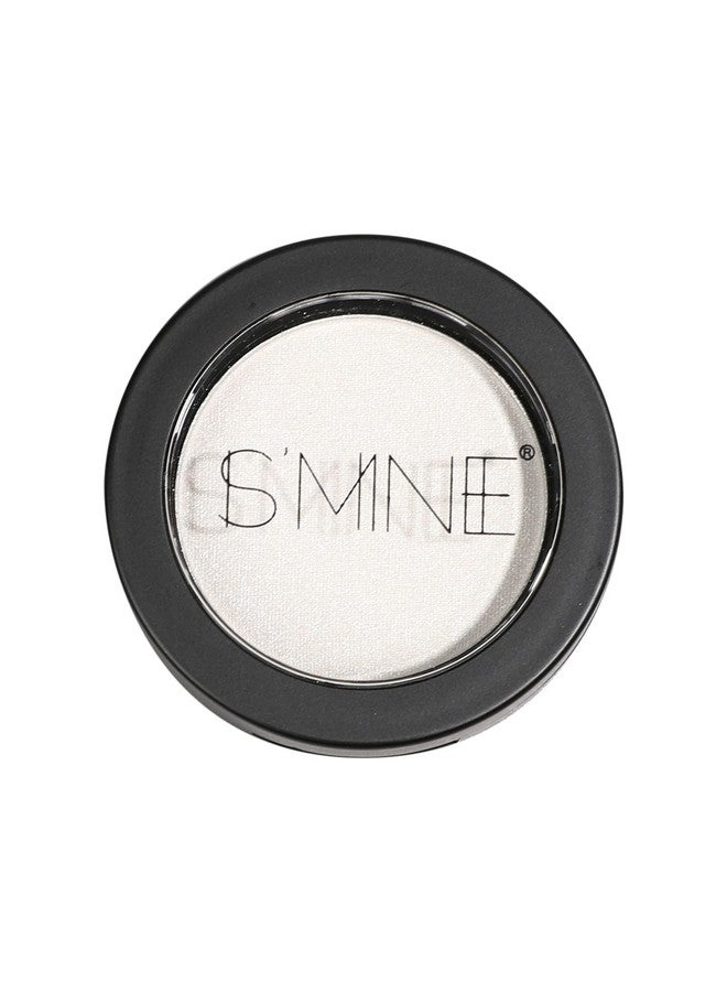 Ismine Single Eyeshadow Powder Palette Shimmer Pearl White, High Pigment, Longwear Single White Eye Makeup For Day & Night (01)