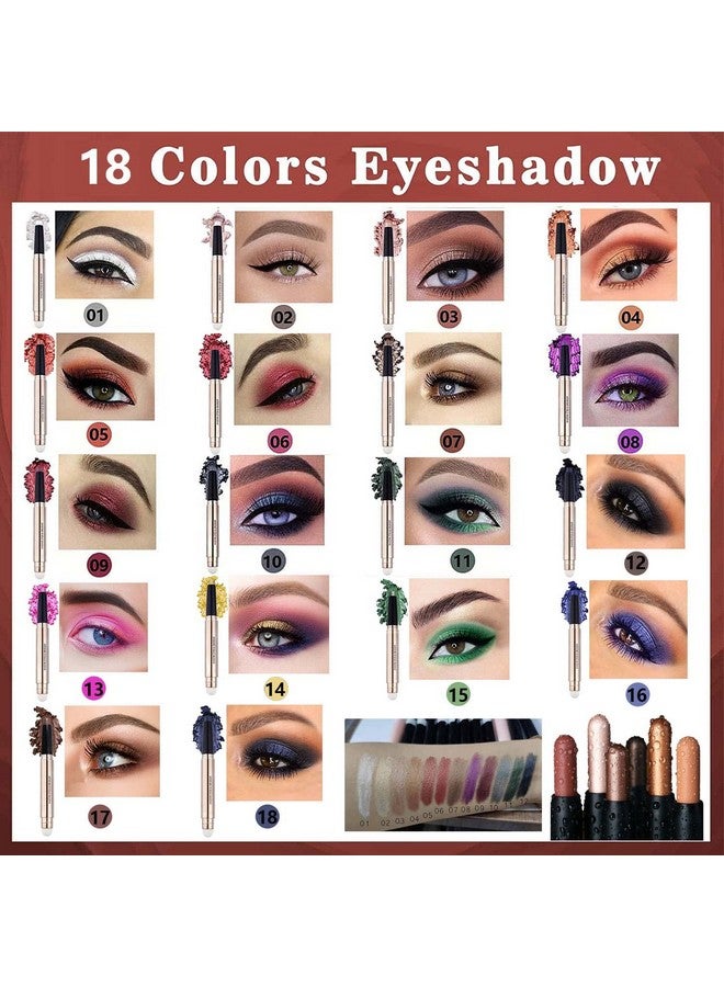 Cream Eyeshadow Stick,Nude Pink Smooth Shimmer Pencil，Hypoallergenic Waterproof Long Lasting Glitter Eye Shadow Pen Highlighter Stick ，Multidimensional Eyes Look (Cream Shimmer 02)
